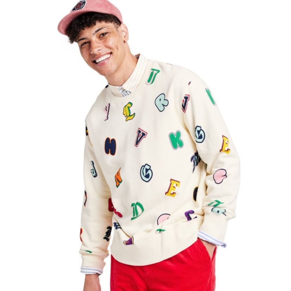 Alphabet Print Crewneck Sweatshirt -
Rowing Blazers × Target  NWT XS - Picture 2 of 16